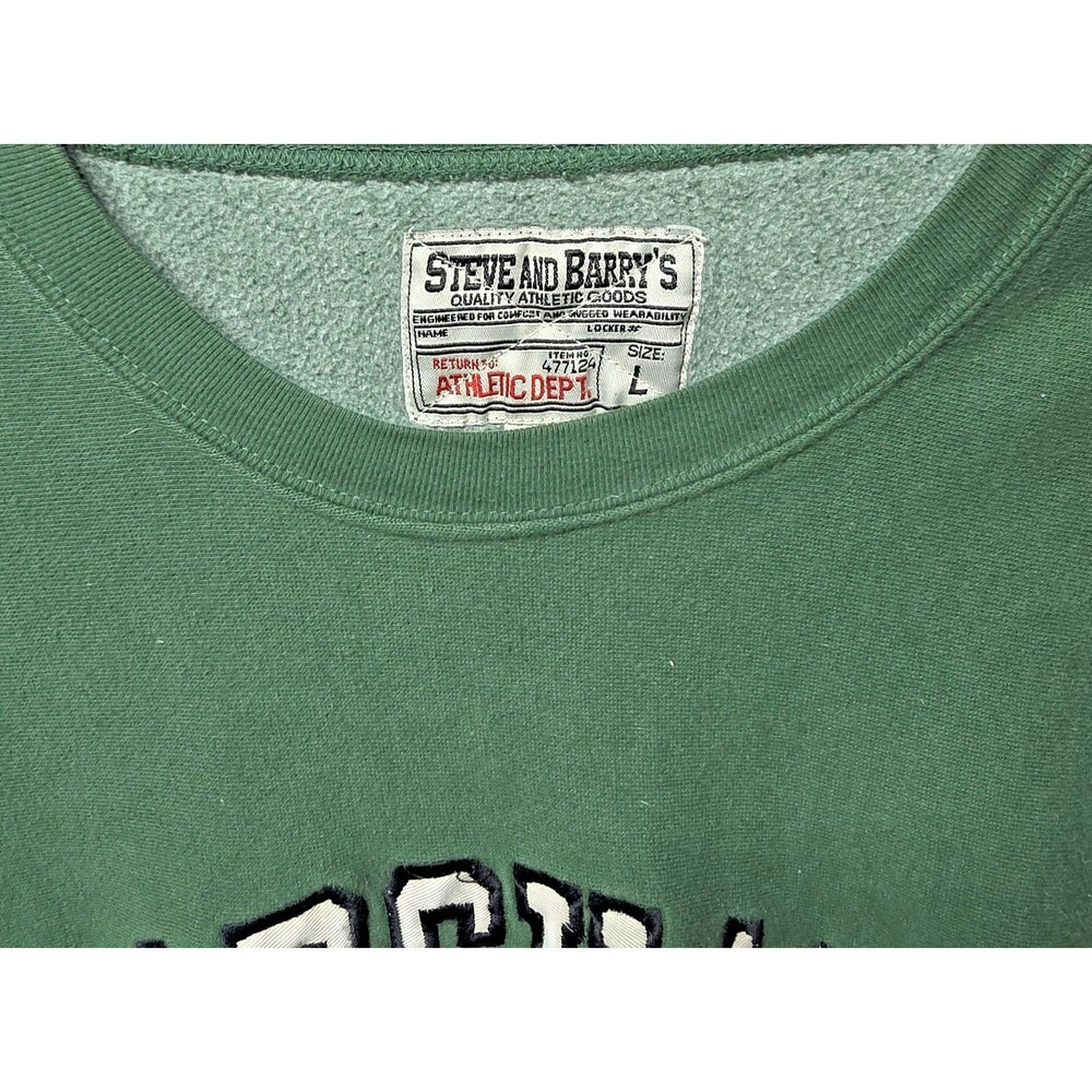 Vintage Steve & Barry’s Marshall Thundering Herd Green Sweatshirt Large - Picture 4 of 10